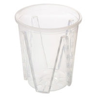 リーフ 根が見える透明鉢 直径14cm 325725 1セット(6個)（直送品）