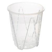 リーフ 根が見える透明鉢 直径18cm 325727 1セット(3個)（直送品）