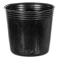 日本ポリ鉢販売 ノーマルポット 黒丸 60 2号 100個セット 328652 1個（直送品）