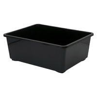 鈴木製作所 角型タライ フラット 黒 330468 1個（直送品）