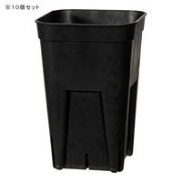 日本ポリ鉢販売 スリット鉢 プレステラ 75深型 黒 10個セット 355361 1個（直送品）