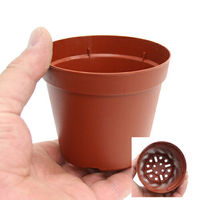 雪印種苗 鉢 プラポット 9cm 茶 穴ありタイプ 10個セット 87201 1個（直送品）