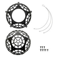 リーフ コウモリランバスケット リドレイボール ブラック 930440 1個（直送品）