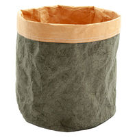 リーフ 鉢カバー 軽量鉢カバー リバーシブル 5号用 モスグリーン×ナチュラル 930654 1個（直送品）