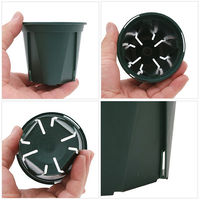 兼弥産業 スリット鉢 EUPOT 9cm モスグリーン×50個 102921 1個（直送品）