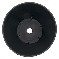 明和 鉢 セラアート 平鉢 33号 黒 242780 1個（直送品）