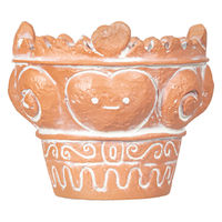 ケー・イー・アイ 鉢 リトルレジンポット 火焔型土器 306868 1個（直送品）