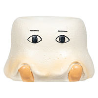 ケー・イー・アイ 鉢 リトルレジンポット メジェド 328647 1個（直送品）