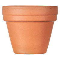 陶里 ドイツ製テラコッタポット (内径3.07×高さ3.02cm)穴あり 307914 1個（直送品）