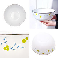 チャーム ホーローボール メダカ柄 24cm 241196 1個（直送品）