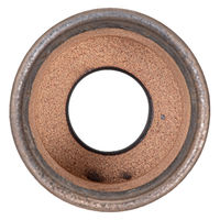 かみ山陶器 盆栽鉢 信楽焼 植木鉢 金彩寸胴 4号 294856 1個（直送品）