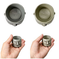 ケー・イー・アイ 鉢 リトルレジンポット モアイ 273635 1個（直送品）