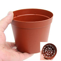 雪印種苗 鉢 プラポット 12cm 茶 穴ありタイプ 5個セット 87203 1個（直送品）