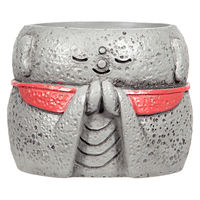 ケー・イー・アイ 鉢 リトルレジンポット おじぞうさま 328648 1個（直送品）