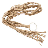 リーフ マクラメプランツハンガーと鉢カバーのセット 3~3.5号用 319629 1個（直送品）