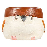 ケー・イー・アイ 鉢 リトルレジンポット スズメ 314366 1個（直送品）