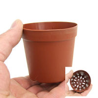 雪印種苗 鉢 プラポット 7.5cm 茶 穴ありタイプ 10個セット 87200 1個（直送品）