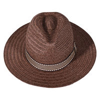 ヤマショウ 紳士カジュアルペーパーハット ブラウン 通常サイズ YCH-090BRM 1個（直送品）