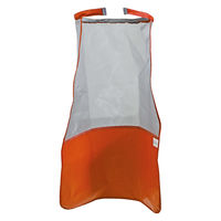 ヤマショウ 草刈り用ワンタッチハーフメッシュショートエプロン オレンジ YEP-012OR 1個（直送品）