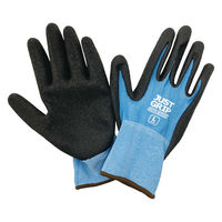 ヤマショウ 冷感天然ゴム背抜き手袋 M ブルー YGL-537BLM 1双（直送品）