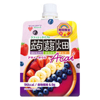 ゼリー 個包装 お配り菓子 クラッシュタイプの蒟蒻畑　アサイーボウル 1セット（1個×6）