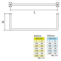 フジテックジャパン ウォール&シーリング(ポール)SUS304 U型鏡面25×600×300 1100100015829 1個（直送品）