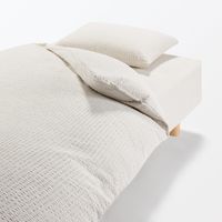 無印良品 綿 サッカー織 掛ふとんカバー ＳＤ １７０×２１０ｃｍ用 ベージュ 良品計画