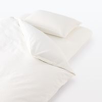 無印良品 綿 サッカー織 敷ふとんシーツ Ｓ 兼浅型ボックスシーツ １００×２００×３‐１０ｃｍ用 オフ白 良品計画