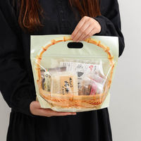 ヘッズ 竹かごジップ付バッグ/ナチュラル-M TBN-ZM 1セット（1袋（30枚入）×10）