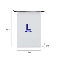 Trimate 巾着型ビニールバック 1セット(10枚入)L AFF-NPB-L 1セット(10枚) 60-7278-01（直送品）