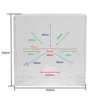 ビットストロング 監視・CCTVドームカメラ ABSマウントブラケット壁面用L型取り付け金具 透明 BS-KANKANA-GO50 1個（直送品）