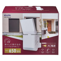 朝日電器 LEDセンサーライト フラット コンセント式 1灯 ESL-SF901AC 1個（直送品）