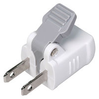 朝日電器 楽に抜けるアダプター ホワイト RTP-301NB(W) 1個（直送品）