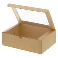 シモジマ 食品箱 NFネオクラフト 窓付BOX L 004248311 1セット(1袋(20個入)×10)（直送品）