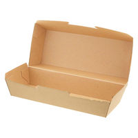 シモジマ 食品箱 NFネオクラフト ホットドッグBOX M 004248313 1セット(1袋(20個入)×6)（直送品）