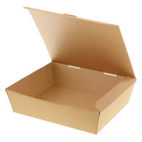 シモジマ 食品箱 NFネオクラフト スナックBOX ML 004248321 1セット(1袋(20個入)×8)（直送品）