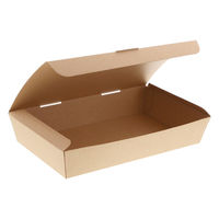 シモジマ 食品箱 NFネオクラフト スナックBOX L 004248322 1セット(1袋(20個入)×4)（直送品）