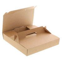 シモジマ 食品箱 NFネオクラフト キャリーピザBOX 9インチ用 004248328 1セット(1袋(10個入)×10)（直送品）