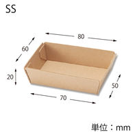 シモジマ 食品トレー NFネオクラフト トレー SS 004248330 1セット(1袋(100個入)×18)（直送品）