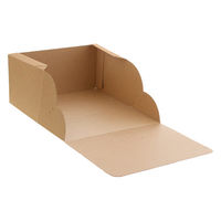 シモジマ ケーキ箱 ネオクラフト ケーキBOX 12×18 004248402 1セット(1袋(20個入)×8)（直送品）