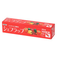 シモジマ 業務用ラップ 業務用シェフラップ 20cm×100m 004320155 1セット(1本×30)（直送品）