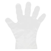 シモジマ 使い捨て手袋 SポリグローブCPE外EB絞り Lクリア 200枚 004526057 1セット(1袋(200枚入)×30)（直送品）