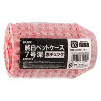 シモジマ おかずケース H純白ペットケース 7F 赤チェック 250枚入 004529034 1セット(1本(250枚入)×60)（直送品）