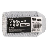 シモジマ おかずケース ヘイコーアルミケース 6F 合紙あり 500枚入 004529043 1セット(1本(500枚入)×60)（直送品）