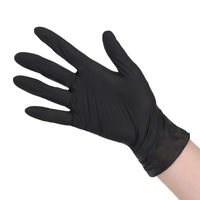 シモジマ ニトリルグローブ ヘイコーニトリルグローブ ブラック L 100枚入 004771357 1セット(1箱(100枚入)×20)（直送品）