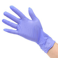 シモジマ 使い捨て手袋 ヘイコーニトリルグローブ パープル L 100枚入 004771368 1セット(1箱(100枚入)×20)（直送品）