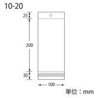 シモジマ OPP袋 ピュアパック HC 10ー20 006798535 1セット(1袋(100枚入)×10)（直送品）