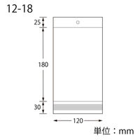 シモジマ OPP袋 ピュアパック HC 12ー18 006798538 1セット(1袋(100枚入)×10)（直送品）