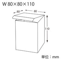 シモジマ 箱 ギフトボックス クリスタルBOX W 80×80×110 006850001 1セット(1袋(10枚入)×10)（直送品）