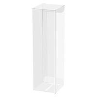 シモジマ 箱 ギフトボックス クリスタルBOX V 50×50×175 006850103 1セット(1袋(10枚入)×10)（直送品）